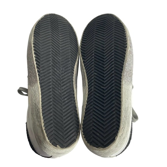 Golden Goose Superstar Glitter Sneaker White Silver Black Size 39 - Picture 7 of 9